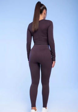 PELICAN, лосины спортивные женские, Фиолетовый  фото 2