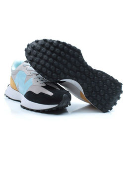 05-B327-10 BLACK/GRAY Кроссовки женские (натуральная замша, текстиль) - Фабричный китай фото 15