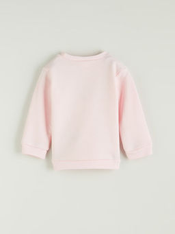 Bisiklet Yaka Bask?l? K?z ?ocuk Sweatshirt
