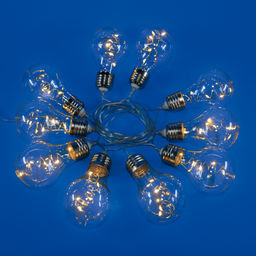 ULD-S1800-050/STB/3AA WARM WHITE IP20 RETRO BULBS-1 Гирлянда светодиодная Лампочки ретро-1, на батарейках 3AA (не в/к), 1,8м. 50 светодиодов. Теплый белый свет. Провод прозрачный. TM Uniel
