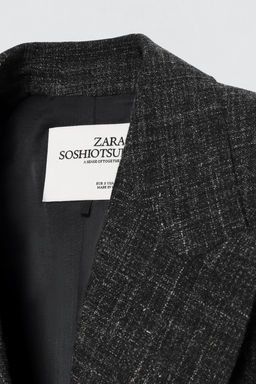 DOUBLE-BREASTED BLAZER WITH WOOL SOSHIOTSUKI X ZARA  фото 7
