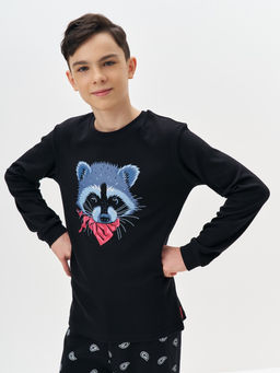 Пижама для мальчика с принтом Енот - Kogankids фото 24