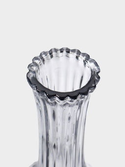 Ваза «Имоджин», 22.5×9 см, стекло, серая