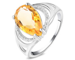 Кольцо, цитрин, Клеора