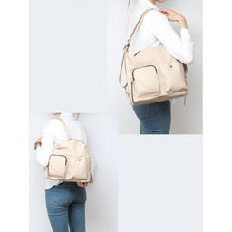 Сумка женская искусственная кожа ADEL-260рюкзак change) . 1отдел+кар/пер, бежевый флотер 254678 - Adelia фото 5