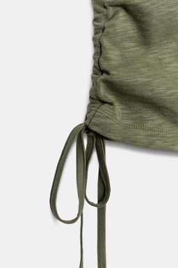 CAMISETA R?STICA FRUNCES / Khaki