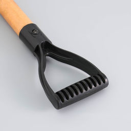 Лопата туристическая «Мастер К» штыковая, 51 см, черная, дерево