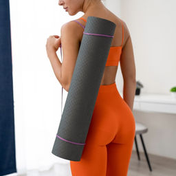 Коврик для йоги Sangh, 183610,6 см, цвет тёмно-зелёный  фото 4