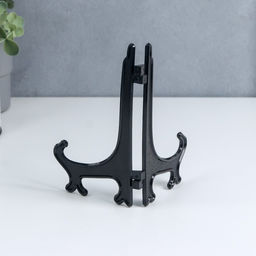 Цена за 10 шт. Подставка для тарелок, чёрная, 15×10 см