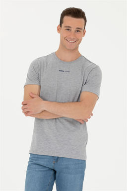 Мужская серая меланжевая футболка - U.s. polo assn фото 10