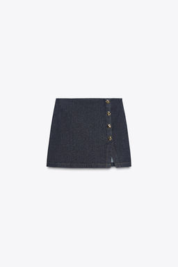 BUTTON-DETAIL WRAP SKORT - Zara фото 7