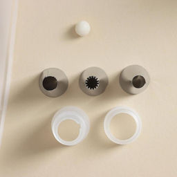 Набор кондитерский Лориэн, 10 предметов: форма для выпечки Цветок 5 шт, 3 насадки, адаптер, мешок - Simaland фото 2