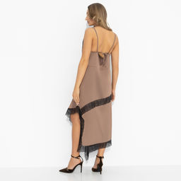 Платье шёлковое, Как Кейт Мосс (кофе)