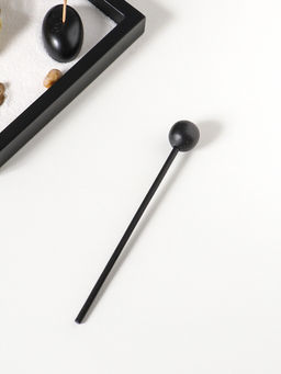 Сад Дзен "Будда в кремовом у гонга" песок+камни+аромапалочки 13,2х15х16 см