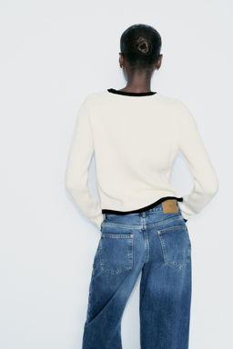 KNIT CARDIGAN WITH TIES - Zara фото 3