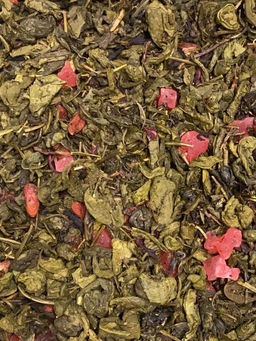 Три листа чай Клубника сливки (зеленая)