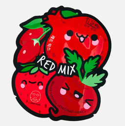 SKINLITE COLOR MIX Маска-коктейль тканевая "Красный МИКС" гранат,клубника,свекла,ягоды Годжи 15мл