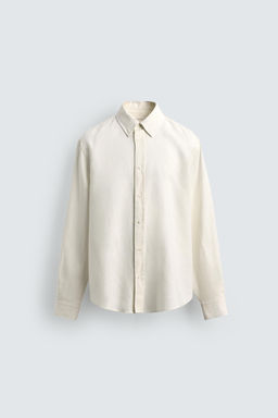 CAMISA REGULAR FIT C??AMO - ALGOD?N / Blanco - Zara фото 6