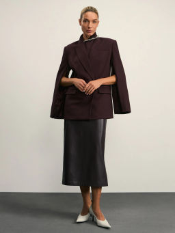 Приталенный двубортный жакет / Zarina  фото 11