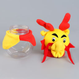 Цена за 5 шт. Конфетница Дракон, 22 см, цвета МИКС