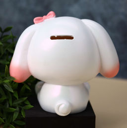 Kопилка - ночник Plush friends, pink (14,5 см), пластик