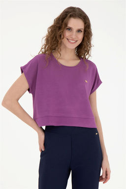 Женская фиолетовая футболка