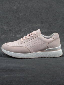 03-YH316-2 PINK Кроссовки женские (натуральная кожа)