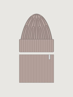 Комплект шапка и снуд 12з52226 какао