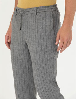 Gri Ekstra Slim Fit _izgili Kuma_ Pantolon - Pierre cardin фото 6