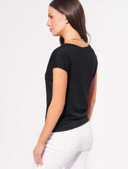 VILATTE / Футболка с цельнокроеным рукавом из премиального хлопка  фото 4