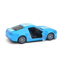 Голубая инерционная машинка Спорткар с дизайном die-cast,1:32, открывающиеся двери