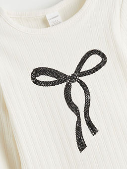 Fiyonk Detayl? K?z ?ocuk Bluz ve Etek