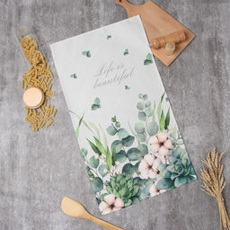 Полотенце Этель Eucalyptus 40х73 см, 100% хл, саржа 190 г/м2  фото 7