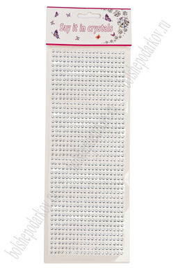 Стразы декоративные 4 мм (880 шт) SF-7358, серебро