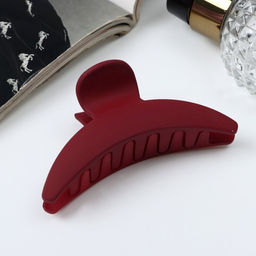 Цена за 12 шт. Крабик для волос «Леона», дуга классика матовый, 8 см, МИКС