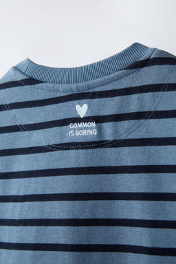 STRIPED EMBROIDERED T-SHIRT - Zara фото 3