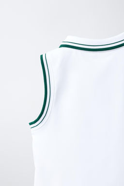 POLO TEXTO VIVOS CONTRASTE / Blanco - Zara фото 4