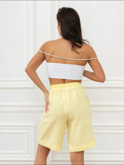 Шорты женские Лён-2 Светло-голубой - Modamica фото 25