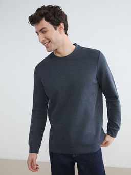 Bisiklet Yaka Erkek Sweatshirt