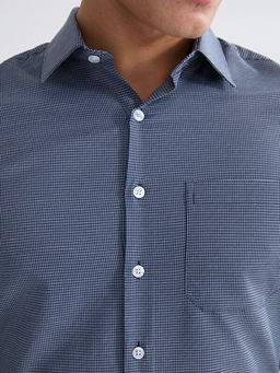 Regular Fit Ekose Gabardin Erkek G?mlek