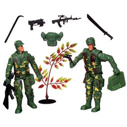 Игровой набор Abtoys Боевая сила Два солдата с игровыми предметами фото 2