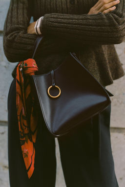 MINI BUCKET BAG WITH METAL RING - Zara фото 2