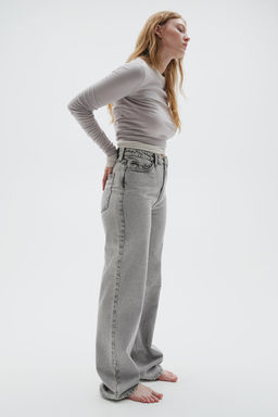Curvy Fit Wide Ultra High Jeans - H&m фото 3
