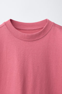 CAMISETA LISA / Rosa lavado - Zara фото 6