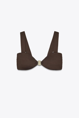 CIRCULAR APPLIQUE BIKINI TOP - Zara фото 4