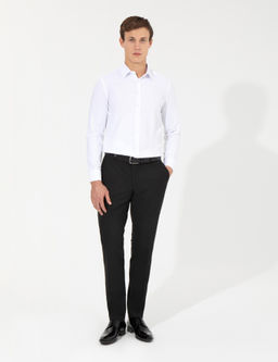 Siyah Slim Fit Kuma_ Pantolon