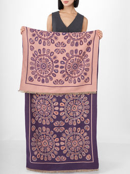 в составе ШЕРСТЬ и КАШЕМИР Большой, мягкий, теплый однотонный двусторонний палантин. - Tantino фото 2