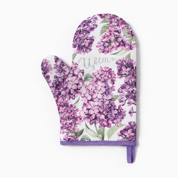 Варежка-прихватка Сирень, 20?27 см,100% п/э