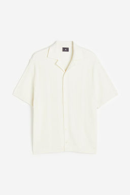 Camisa resort en punto con textura Regular Fit - H&m фото 6