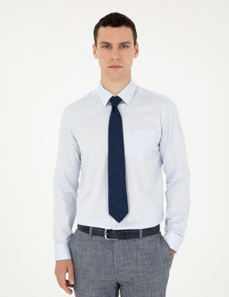 A__k Mavi Regular Fit Uzun Kollu Basic G_mlek